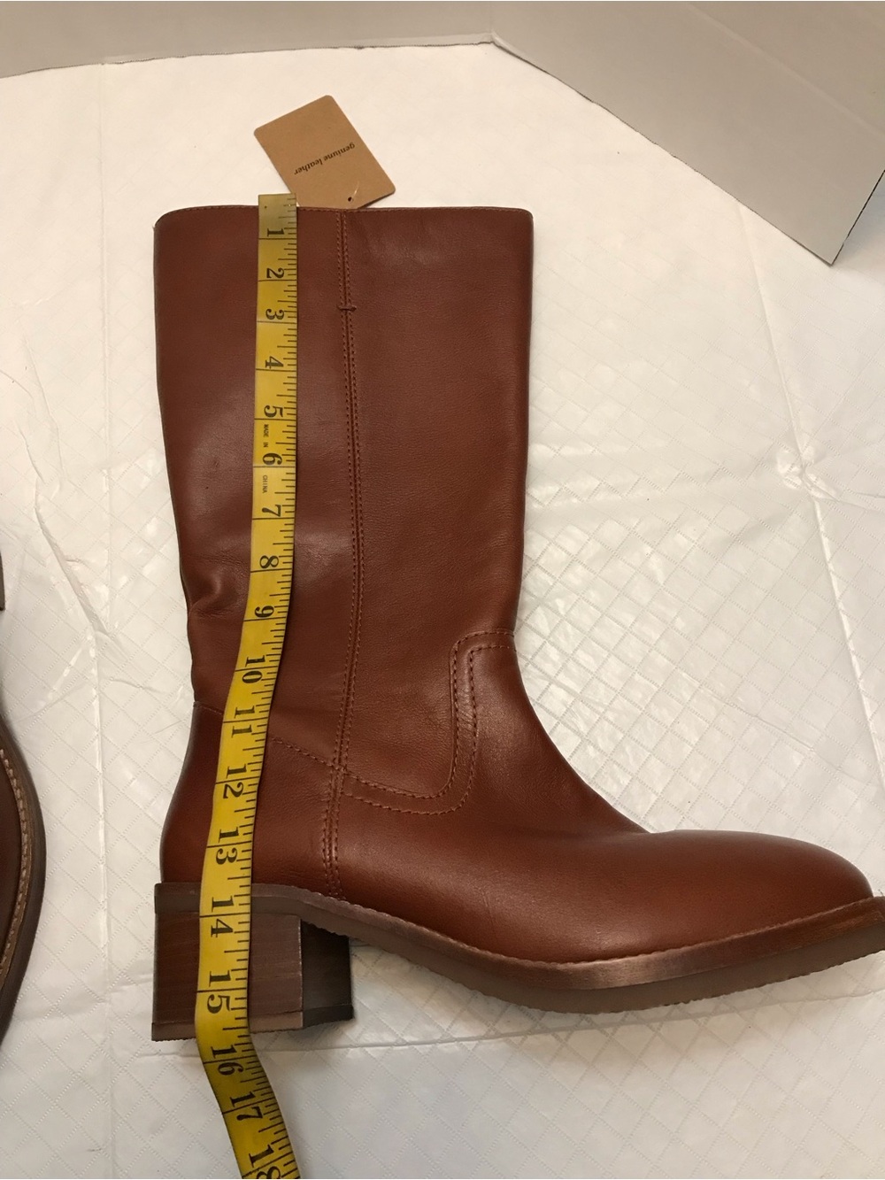 Frye Women's Tall Leather Riding Boots in Chestnut - Picture 9 of 16